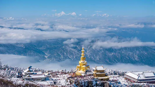 Emei Shan golden summit temple